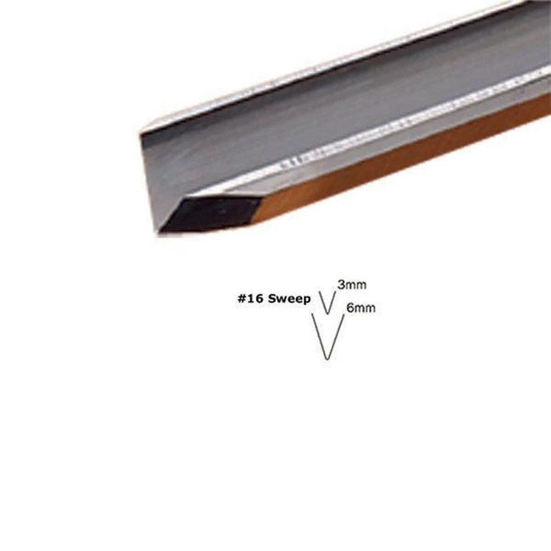 V-Parting Tool - Types:Full Size - Sweep:Number 16 - Size:1 mm